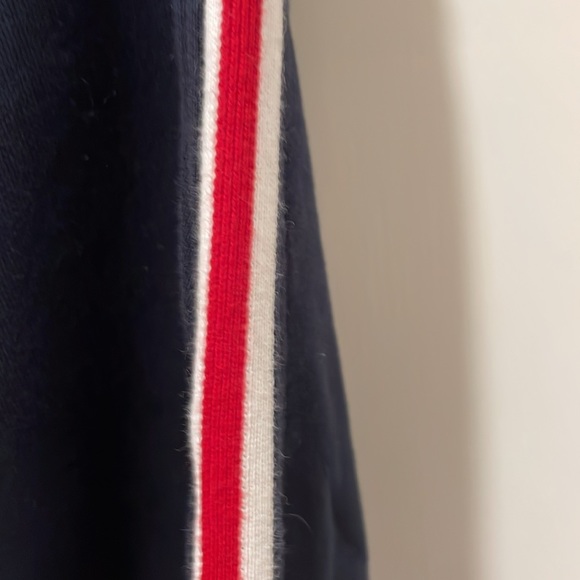 Navy thom browne navy sweat pants size 4=xl will fit m-l with gold detail - Picture 3 of 9